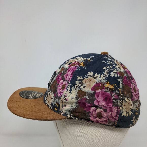 Keep It Official Strapback Hat Multicolor One Size Floral Leather Strap - Picture 3 of 9